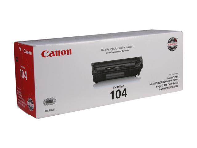 Canon Genuine Toner, Cartridge 104 Black