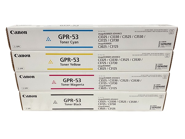 Canon GPR-53 Canon Laser Toner Cartridges - Black, Cyan, Magenta, Yellow